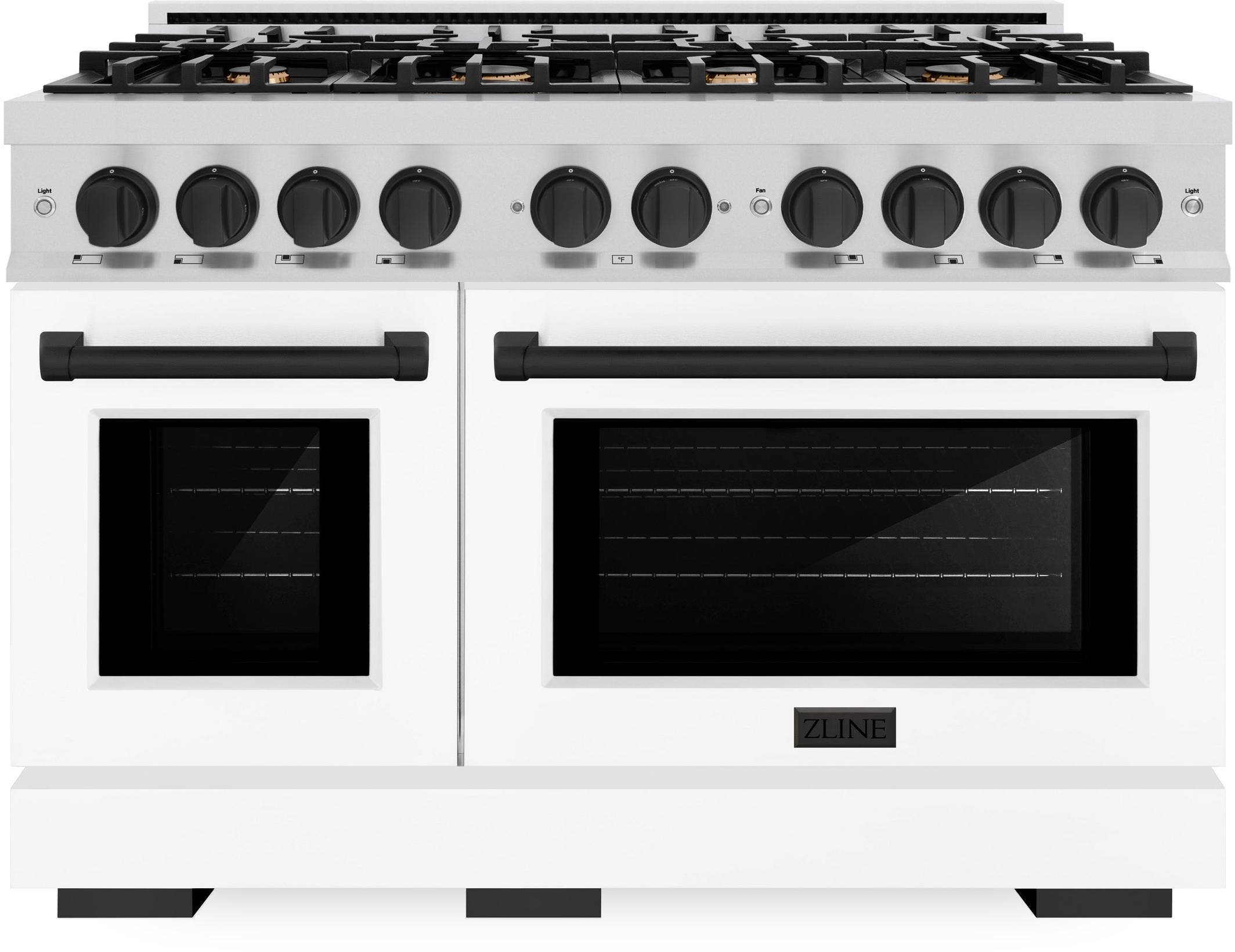 Stainless Steel With White Matte Door And Polished Gold Accents