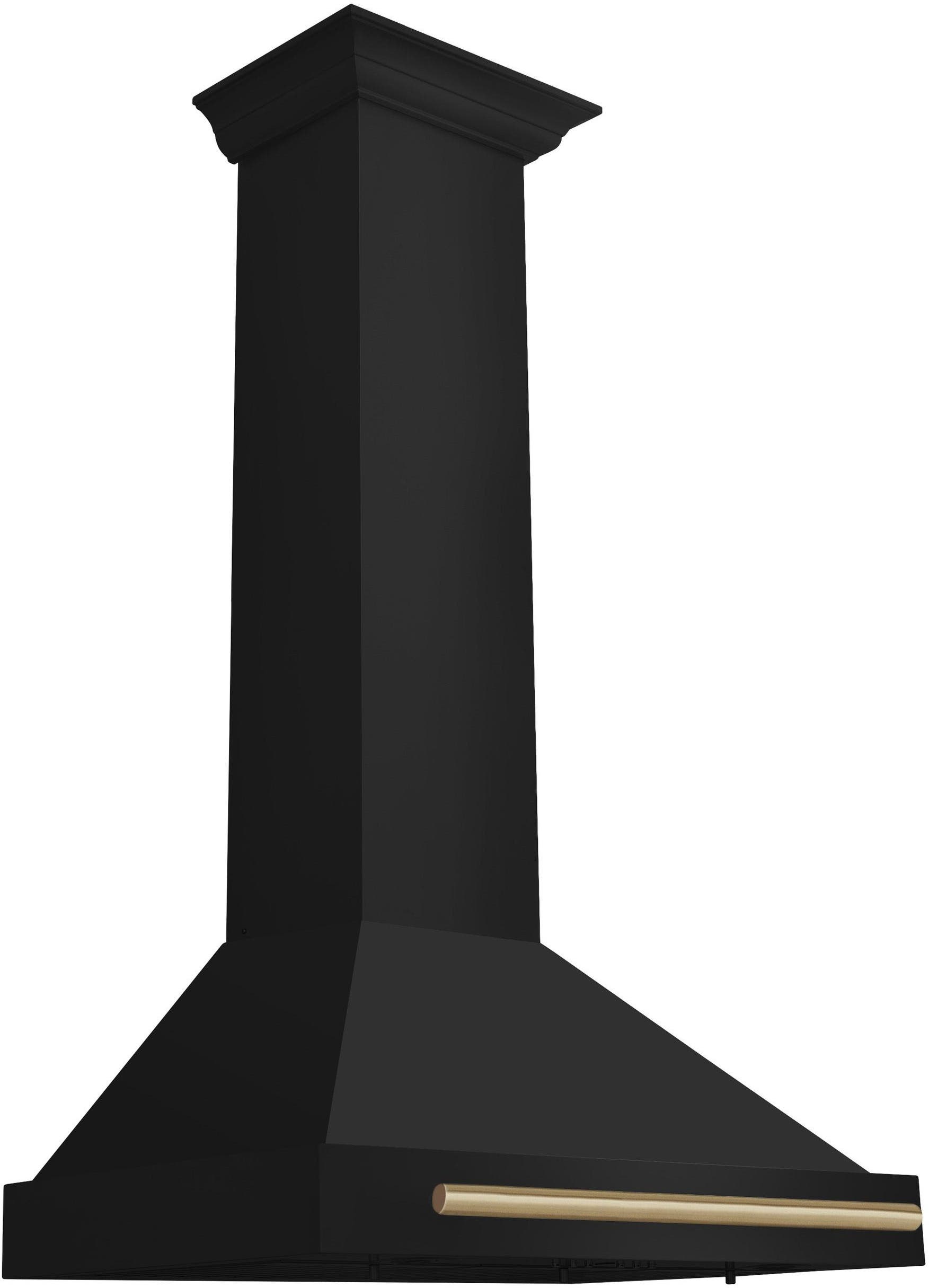Zline BSKB4Z30CB Black Stainless Steel With Champagne Bronze Handle