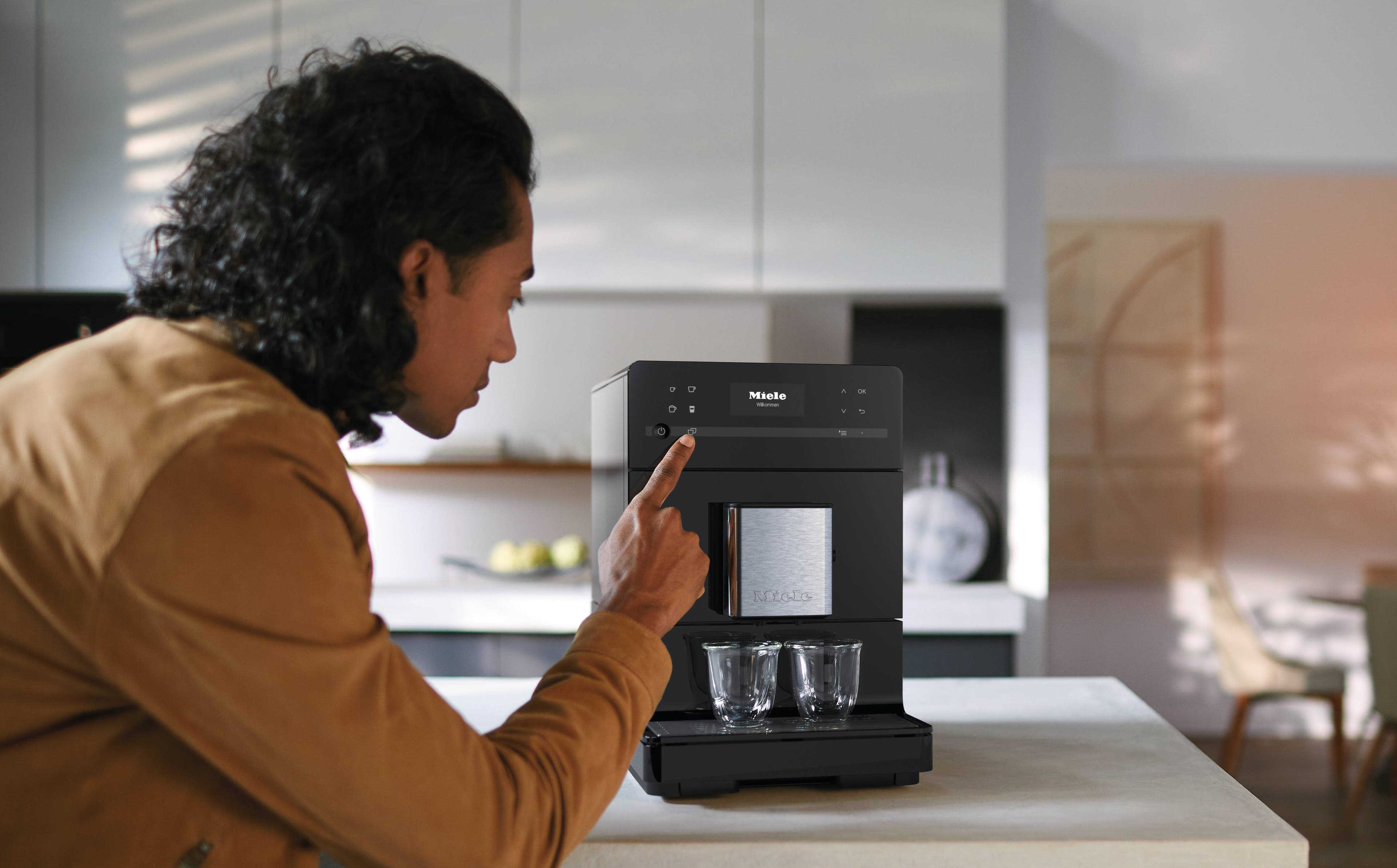 Miele CM5300OB 10 Inch Countertop Coffee Machine Obsidian Black
