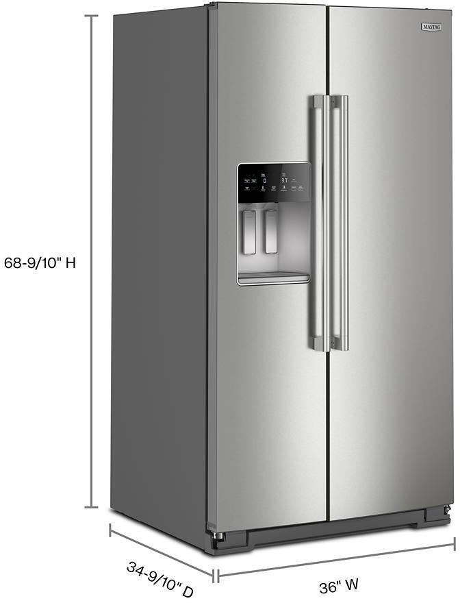 Maytag MRSF6636RZ 36-inch Wide Full-Depth Side-by-Side