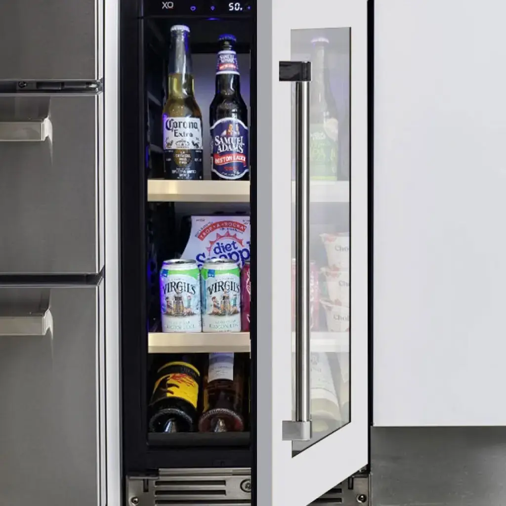 XO XOU15BCGOR 15 Inch Glass Door Beverage Center Panel Ready