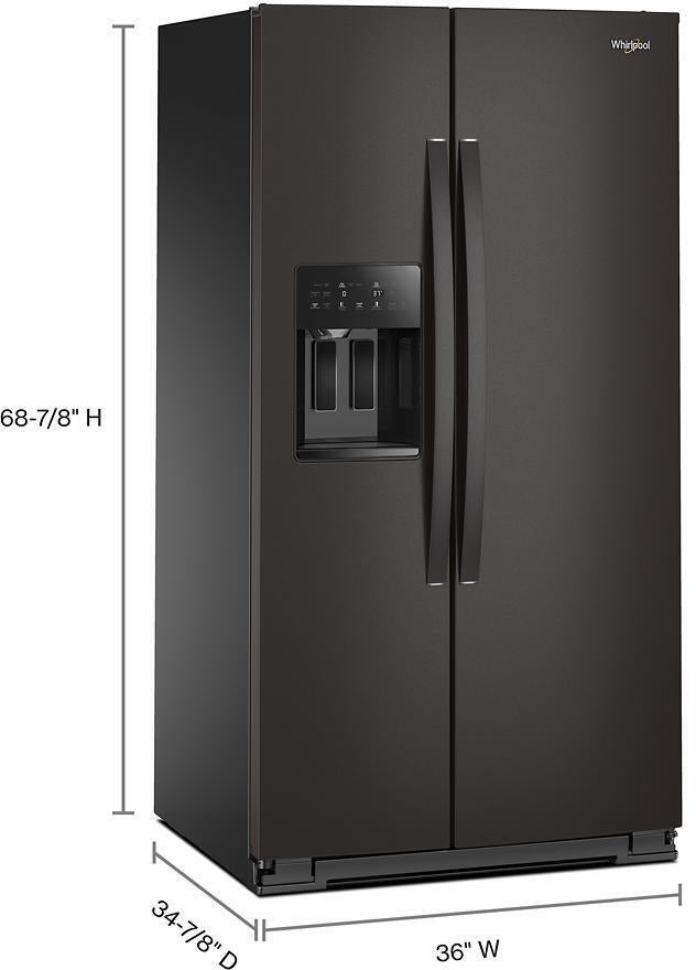 Whirlpool WRSF5536RV 36 Inch Freestanding Side by Side