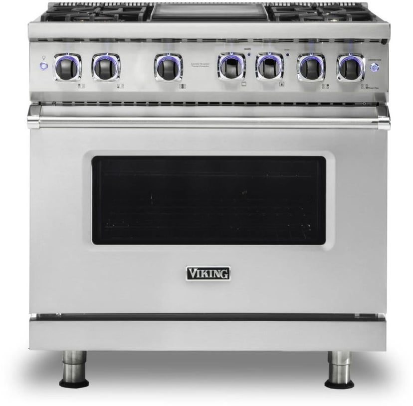 Viking VGR73624GSS 36 Inch Freestanding Professional Gas Range with 4...