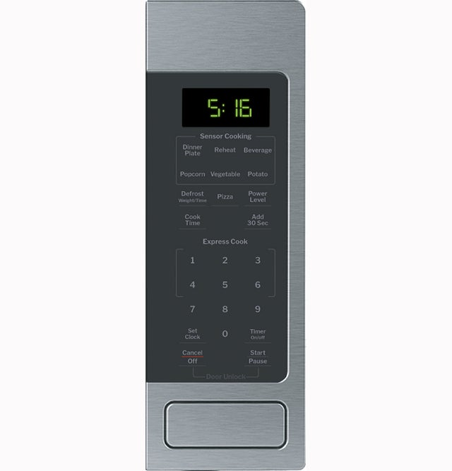 GE GCST16S1WSS 1.6 cu. ft. Countertop Microwave Oven with 1,150 W...