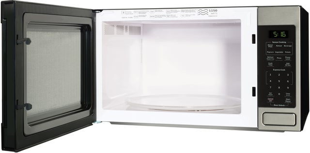 GE GCST16S1WSS 1.6 cu. ft. Countertop Microwave Oven with 1,150 W...