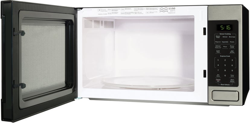 GE GCST16S1WSS 1.6 cu. ft. Countertop Microwave Oven with 1,150 W...