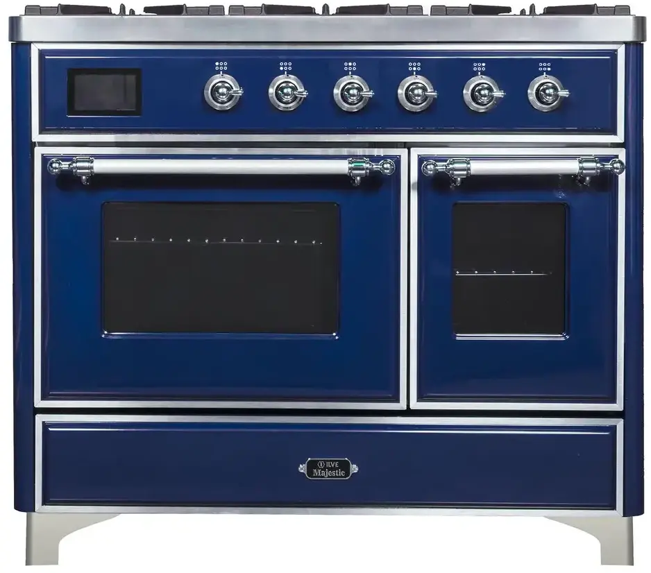 Ilve UMD10FDNS3MBCLP Liquid Propane In Midnight Blue W/ Chrome Trim