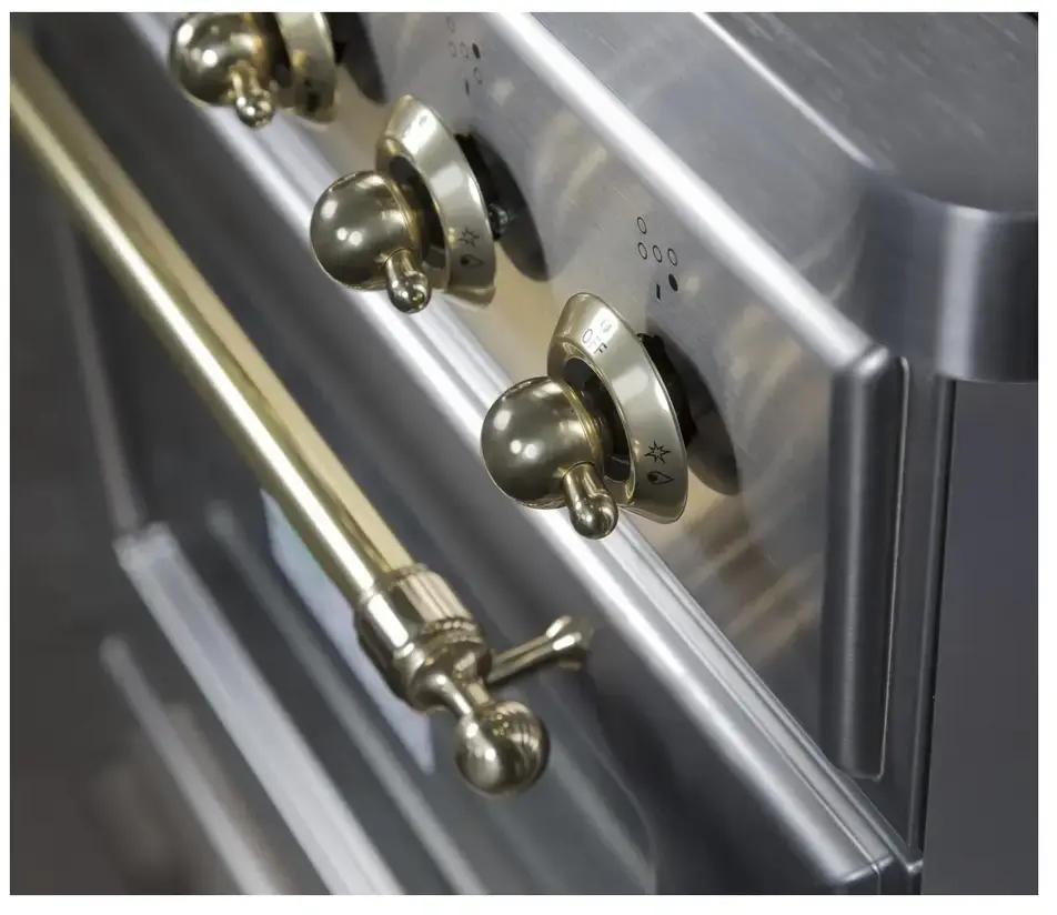Ilve UM30DNE3SSG Natural Gas In Stainless Steel W/ Brass Trim
