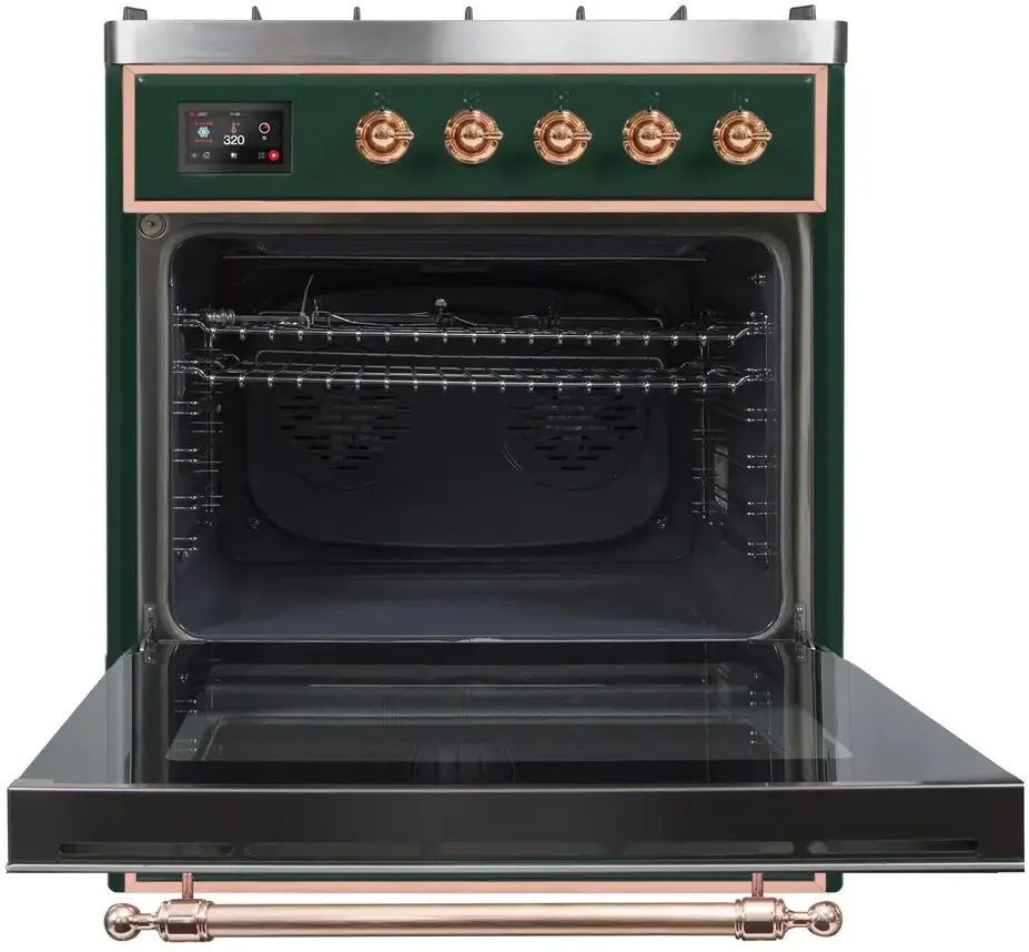 Ilve UM30DNE3EGP Natural Gas In Emerald Green W/ Copper Trim