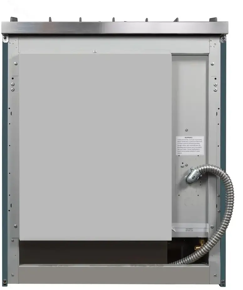 Ilve UM30DNE3BGC Natural Gas In Blue Grey W/ Chrome Trim