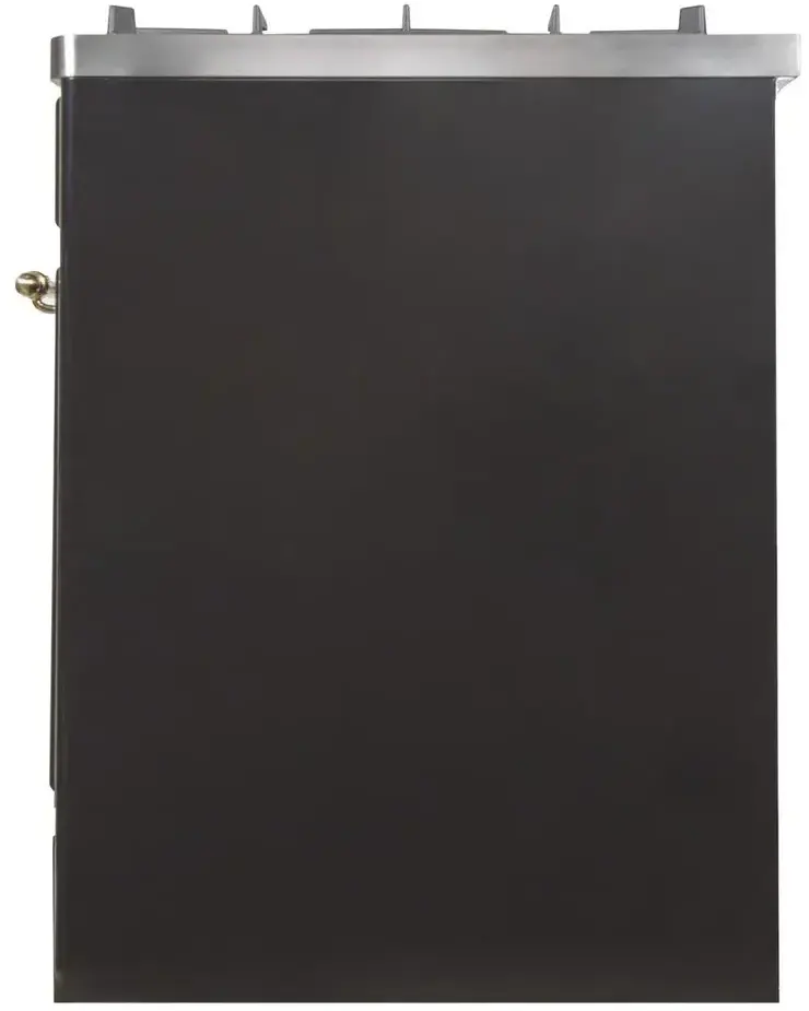 Ilve UM30DNE3BKG Natural Gas In Glossy Black W/ Brass Trim