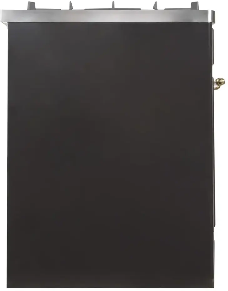 Ilve UM30DNE3BKG Natural Gas In Glossy Black W/ Brass Trim