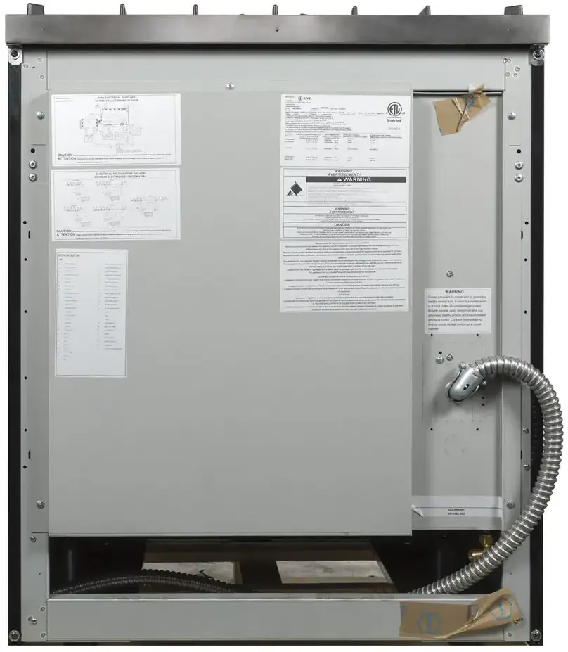 Ilve UM30DNE3BKG Natural Gas In Glossy Black W/ Brass Trim