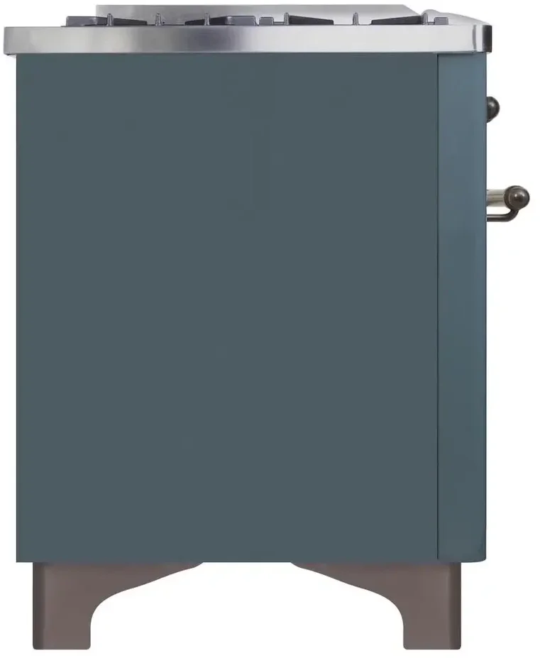 Ilve UM15FDNS3BGBLP 60" Dual Fuel Range with Double Ovens, 5.02 cu ft ...