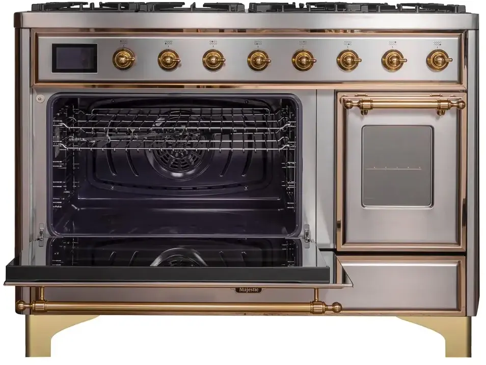 Ilve UM12FDNS3SSGLP Stainless Steel, Brass Trim - LP