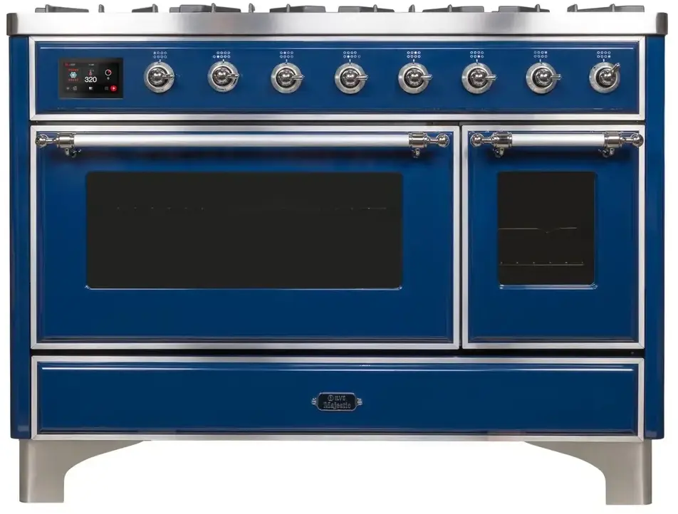 Ilve UM12FDNS3MBC Natural Gas In Midnight Blue W/ Chrome Trim