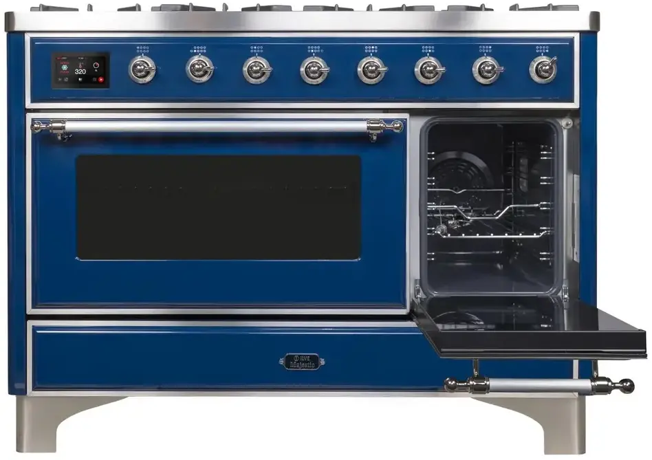 Ilve UM12FDNS3MBC Natural Gas In Midnight Blue W/ Chrome Trim