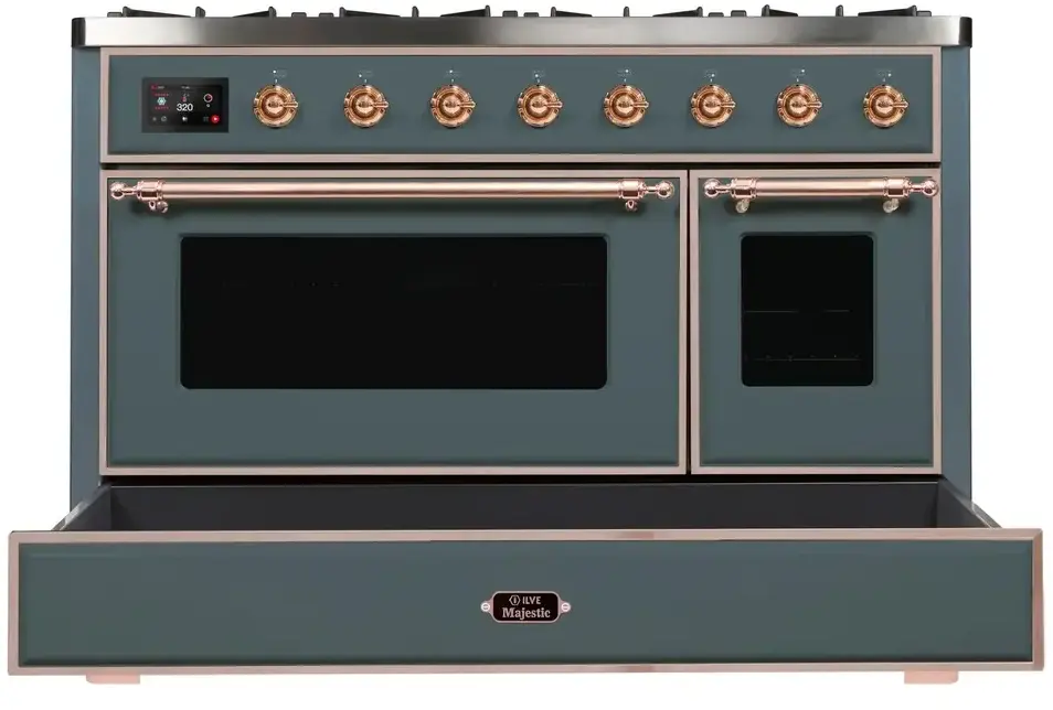 Ilve UM12FDNS3BGP Natural Gas In Blue Grey W/ Copper Trim