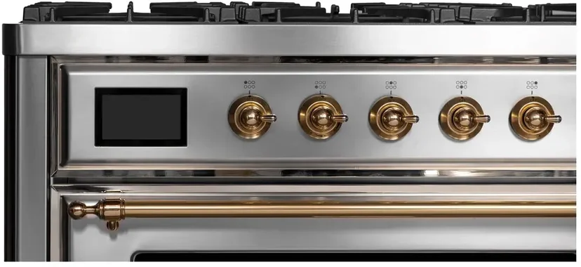 Ilve UM09FDNS3SSPLP 36" Dual Fuel Freestanding Range w/ 6 Sealed Burne...