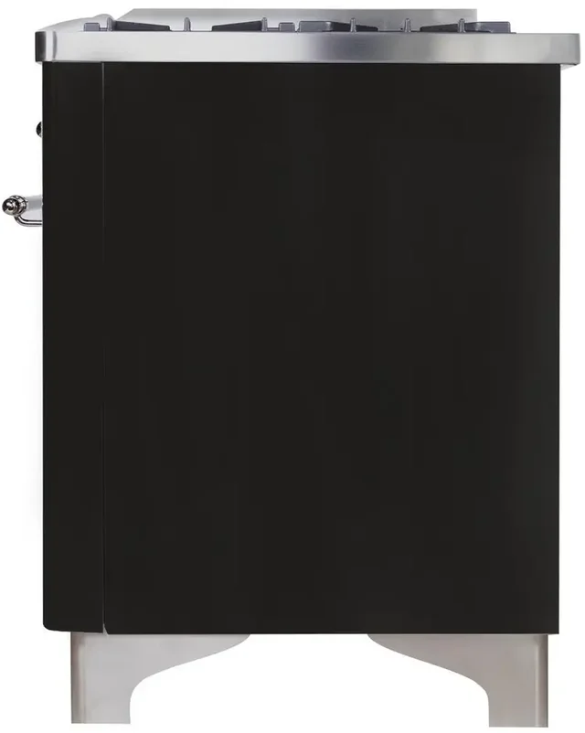 Ilve UM09FDNS3BKC 36" Dual Fuel Freestanding Range w/ 6 Sealed Burne...