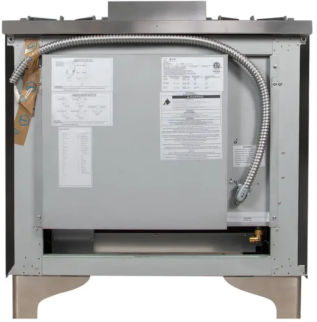 Ilve UM09FDNS3BKC 36" Dual Fuel Freestanding Range w/ 6 Sealed Burne...