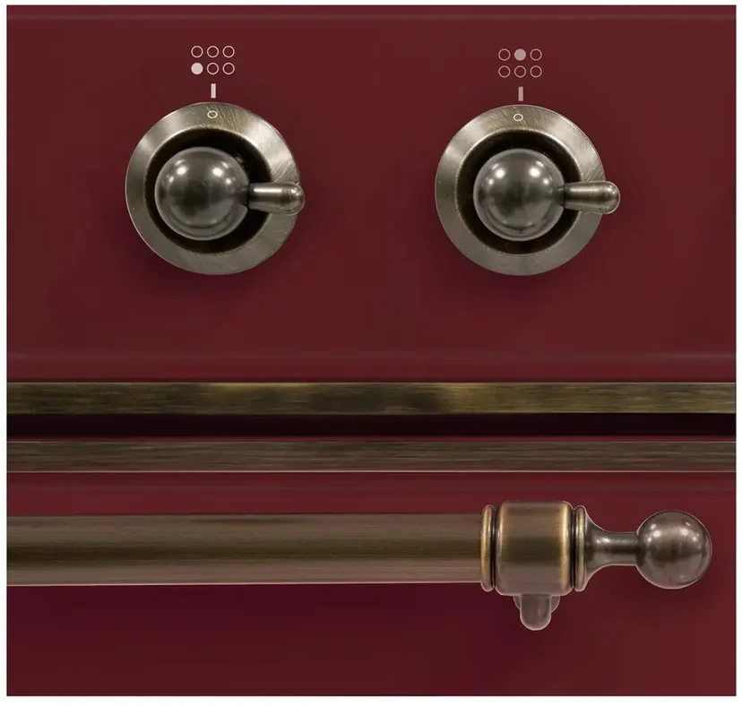 Ilve UM09FDNS3BUBLP 36" Dual Fuel Freestanding Range w/ 6 Sealed Burne...