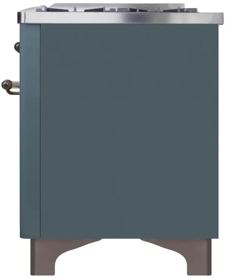 Ilve UM09FDNS3BGBLP 36" Dual Fuel Freestanding Range w/ 6 Sealed Burne...