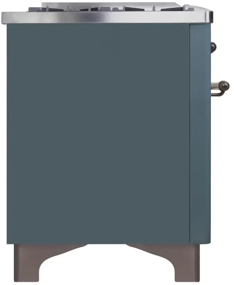 Ilve UM09FDNS3BGBLP 36" Dual Fuel Freestanding Range w/ 6 Sealed Burne...