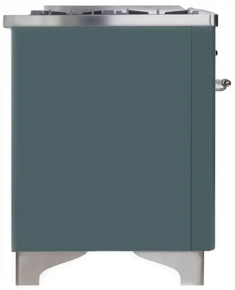 Ilve UM09FDNS3BGC Natural Gas In Blue Grey W/ Chrome Trim