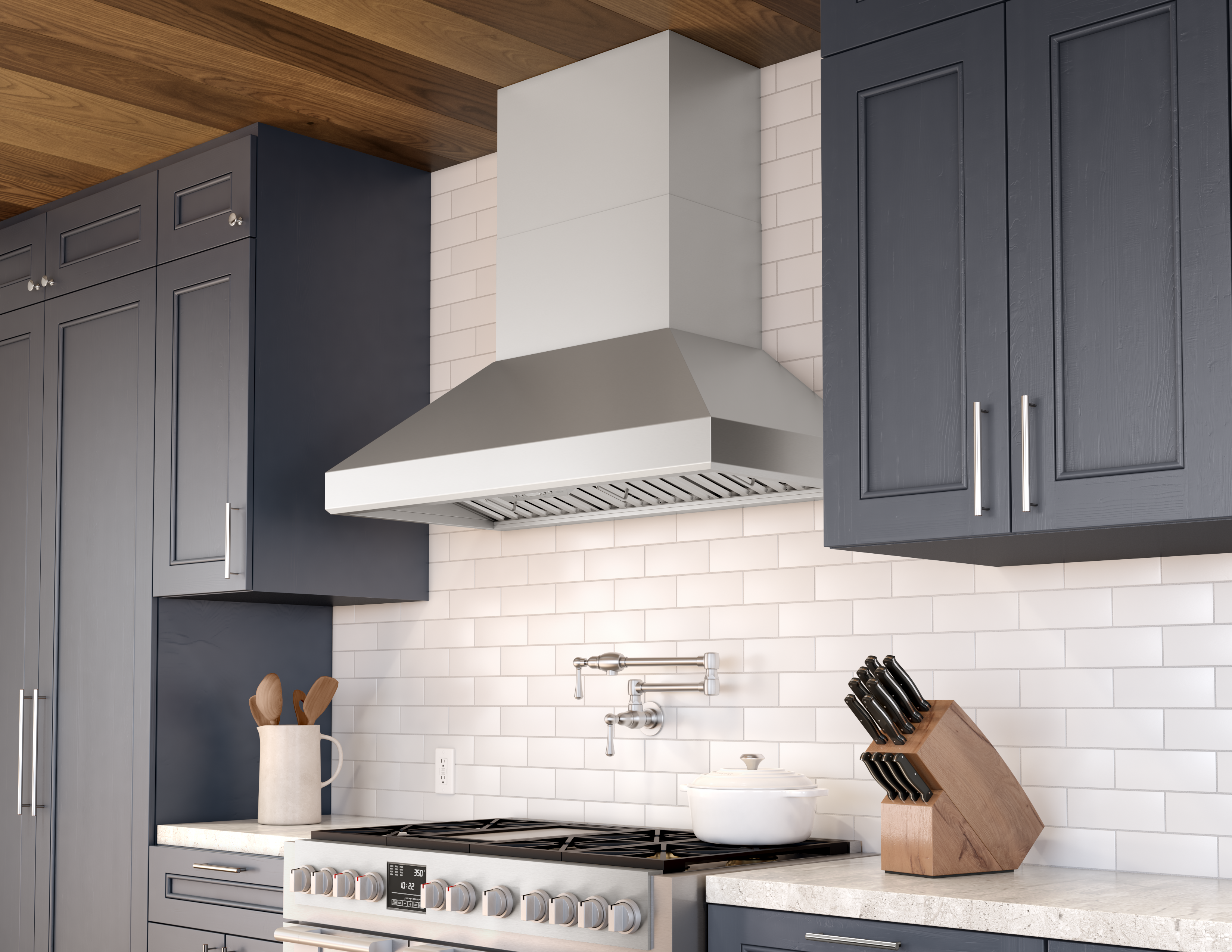 シフォン Zephyr AK7654BS Titan Wall Hood w/ Powerwave and 750 CFM w/ACT: 54
