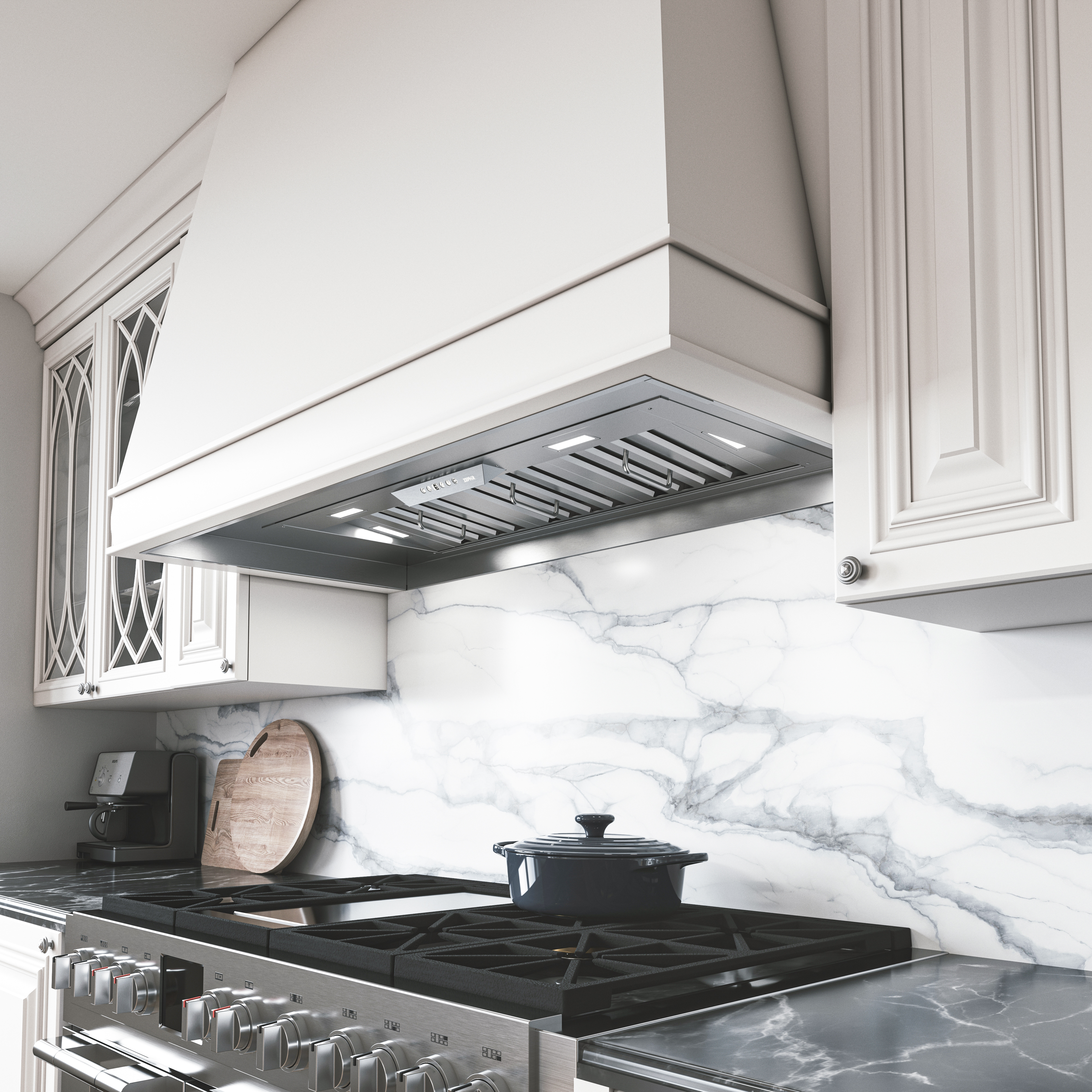 Zephyr AK8300BSX 40 Inch Cabinet Insert Range Hood : Stainless