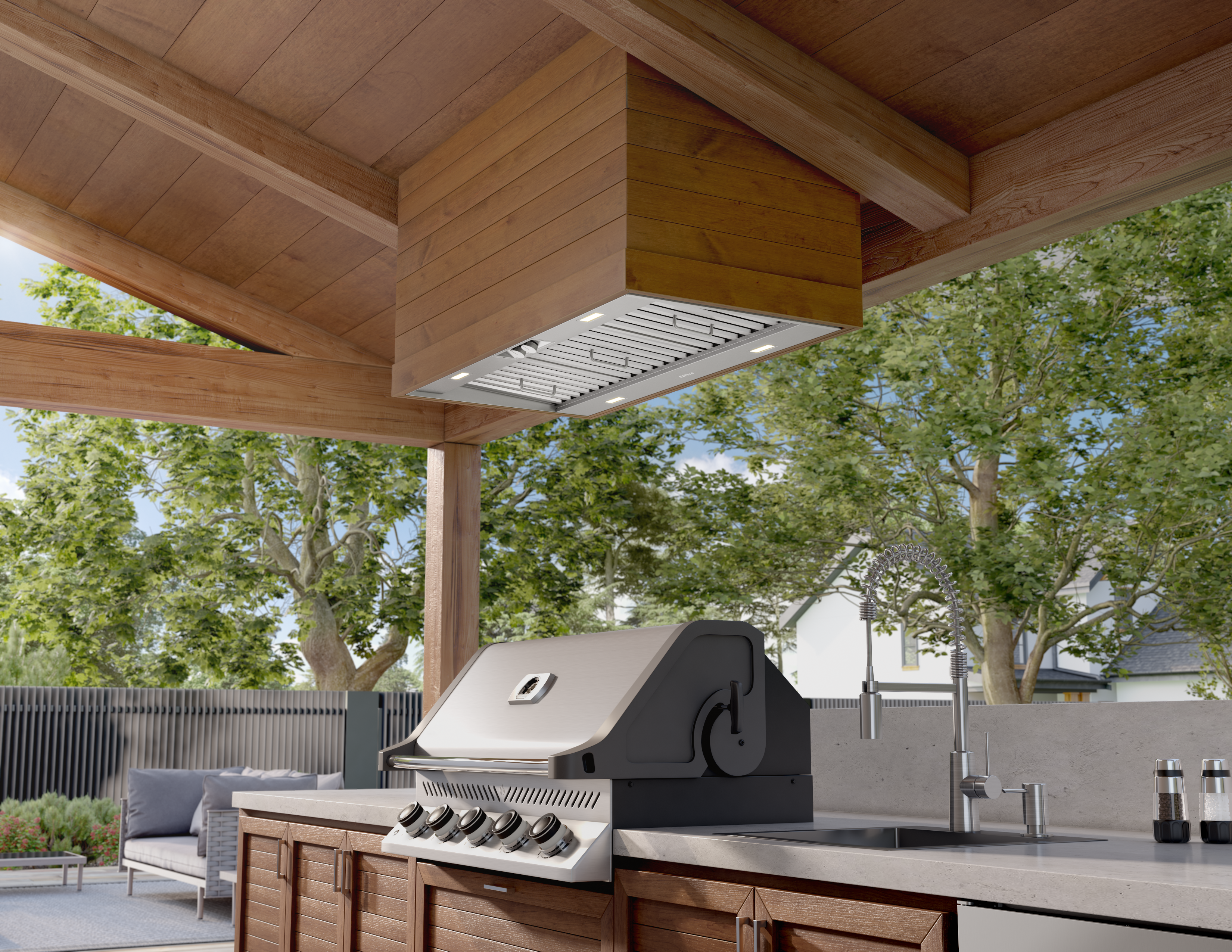 Zephyr AK9846BS Spruce Undercabinet Outdoor Insert Range Hood