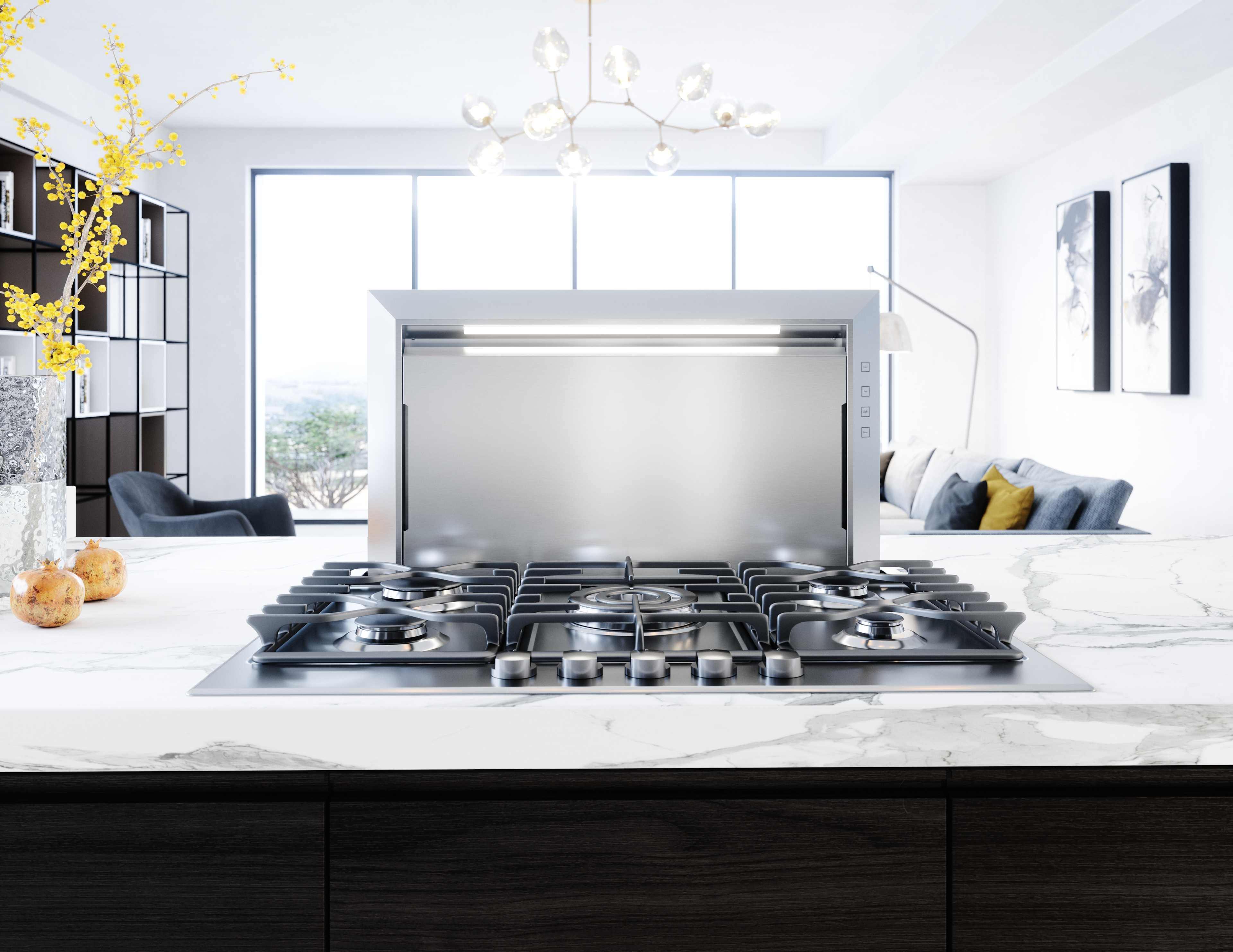 Zephyr DLIE36ASX Lift Downdraft Hood Stainless Steel | Plesser's