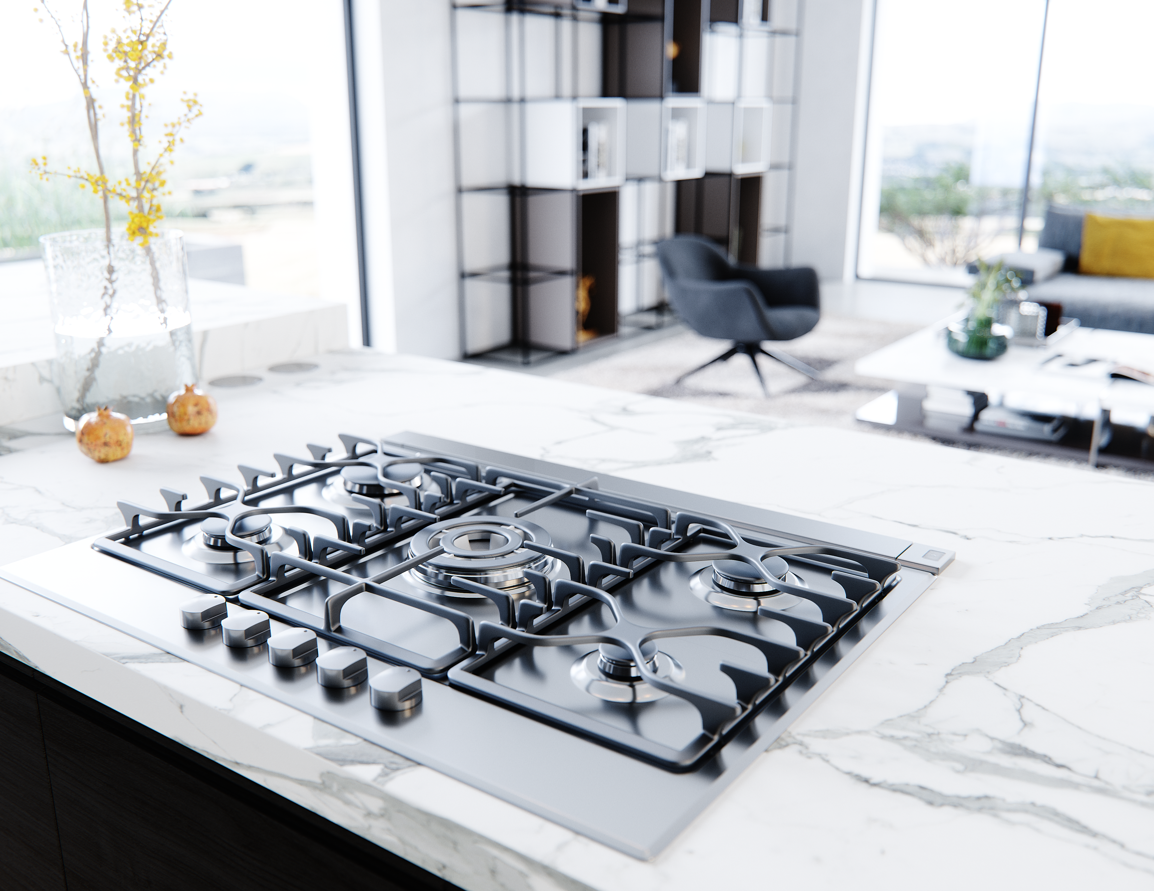 Zephyr DLIE36ASX Lift Downdraft Hood Stainless Steel | Plesser's