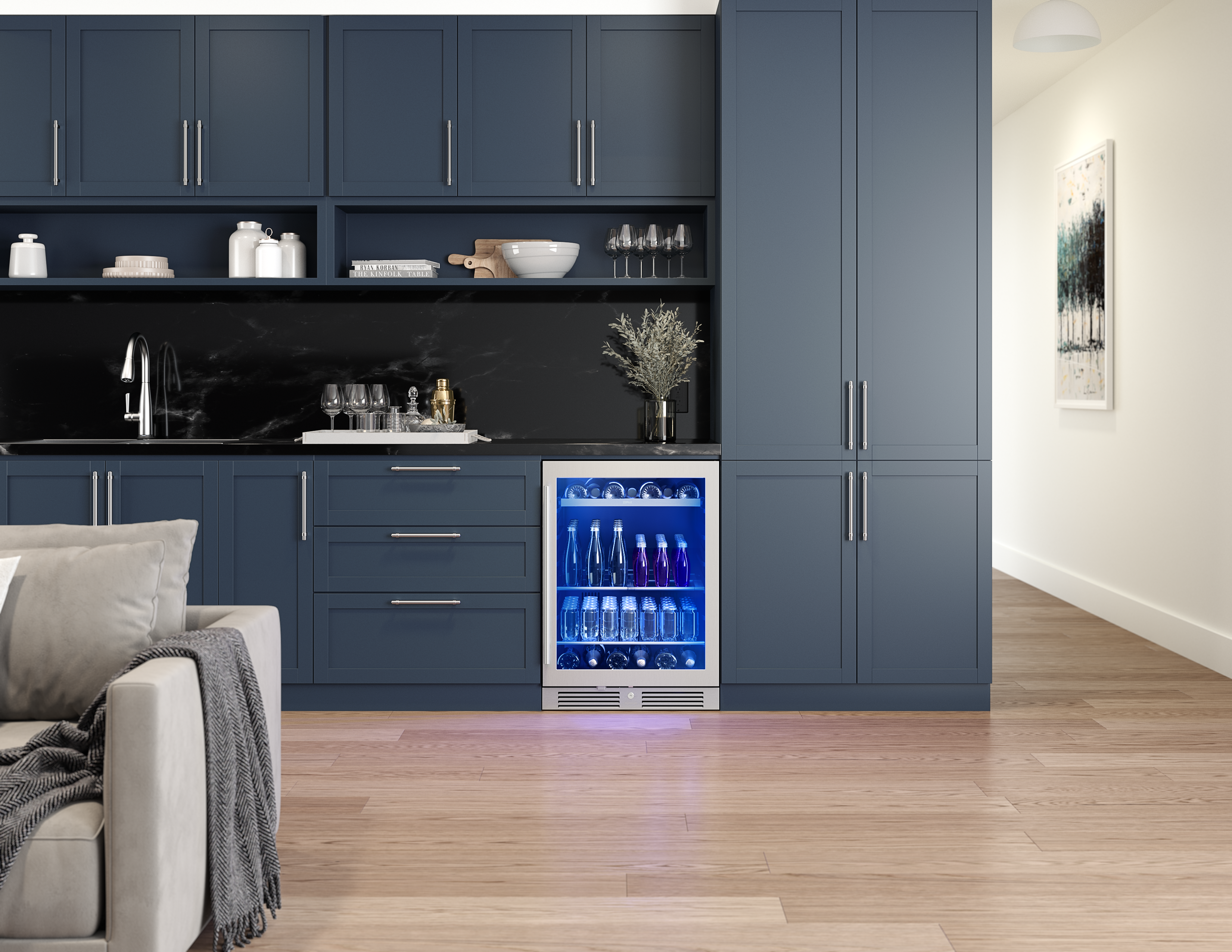 Zephyr PRB24C01CG Stainless Steel, Glass Door