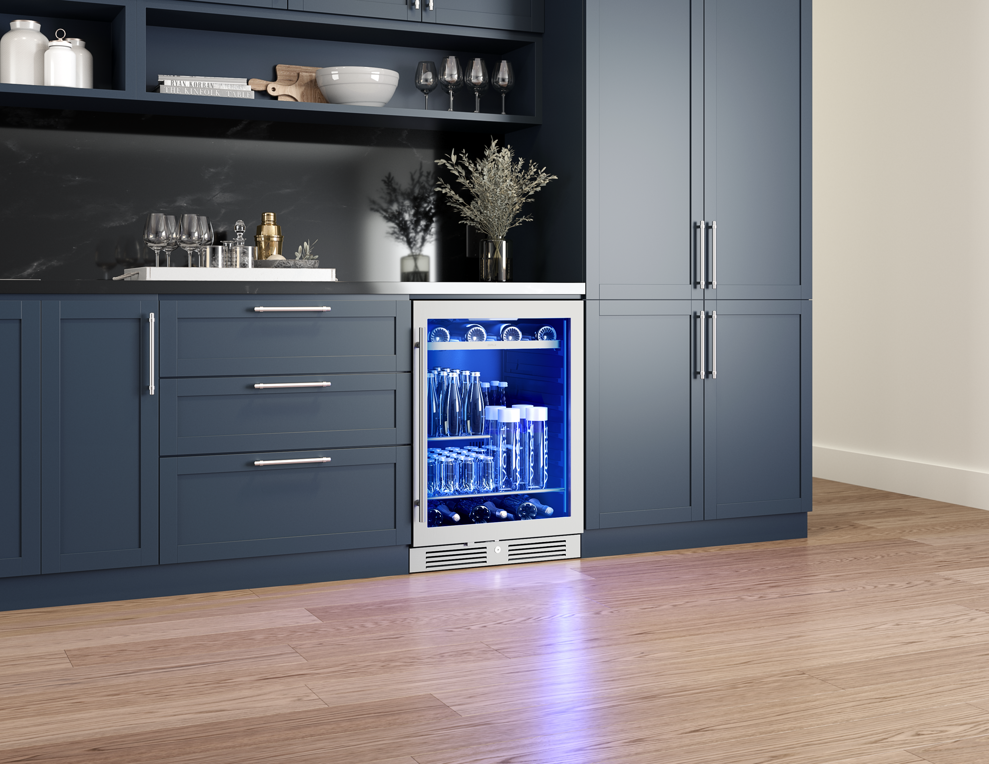 Zephyr PRB24C01CG Stainless Steel, Glass Door
