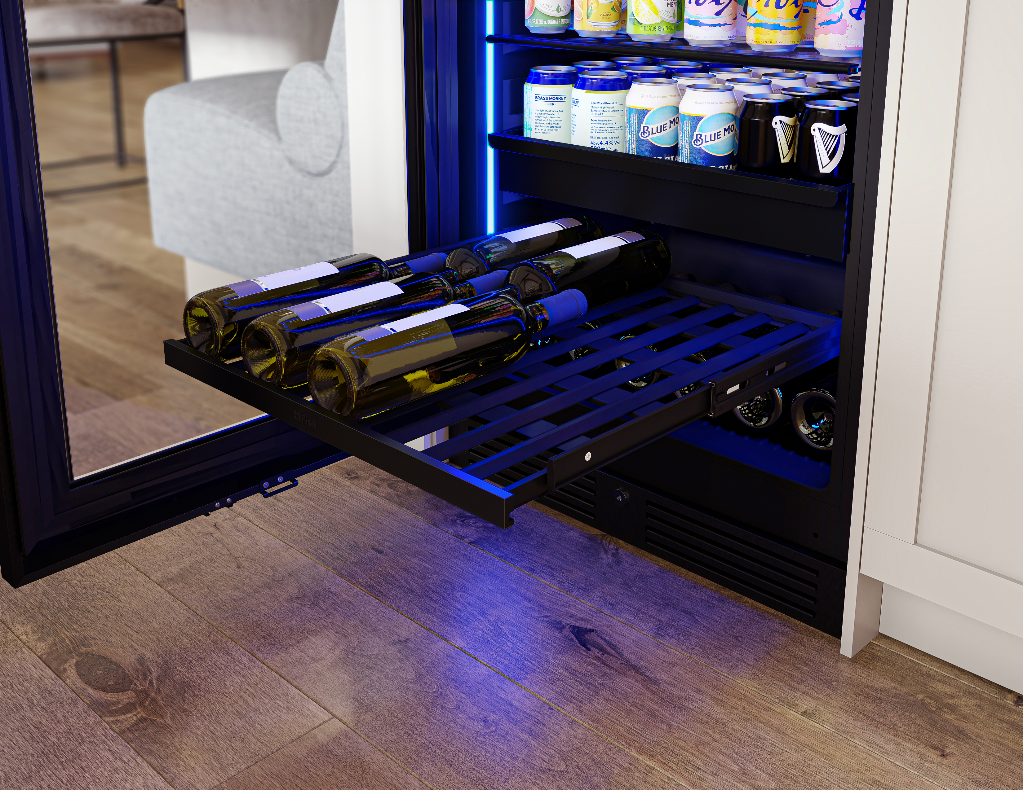 Zephyr PRB24F01BPG 24 Inch Freestanding/Built-In Single Zone