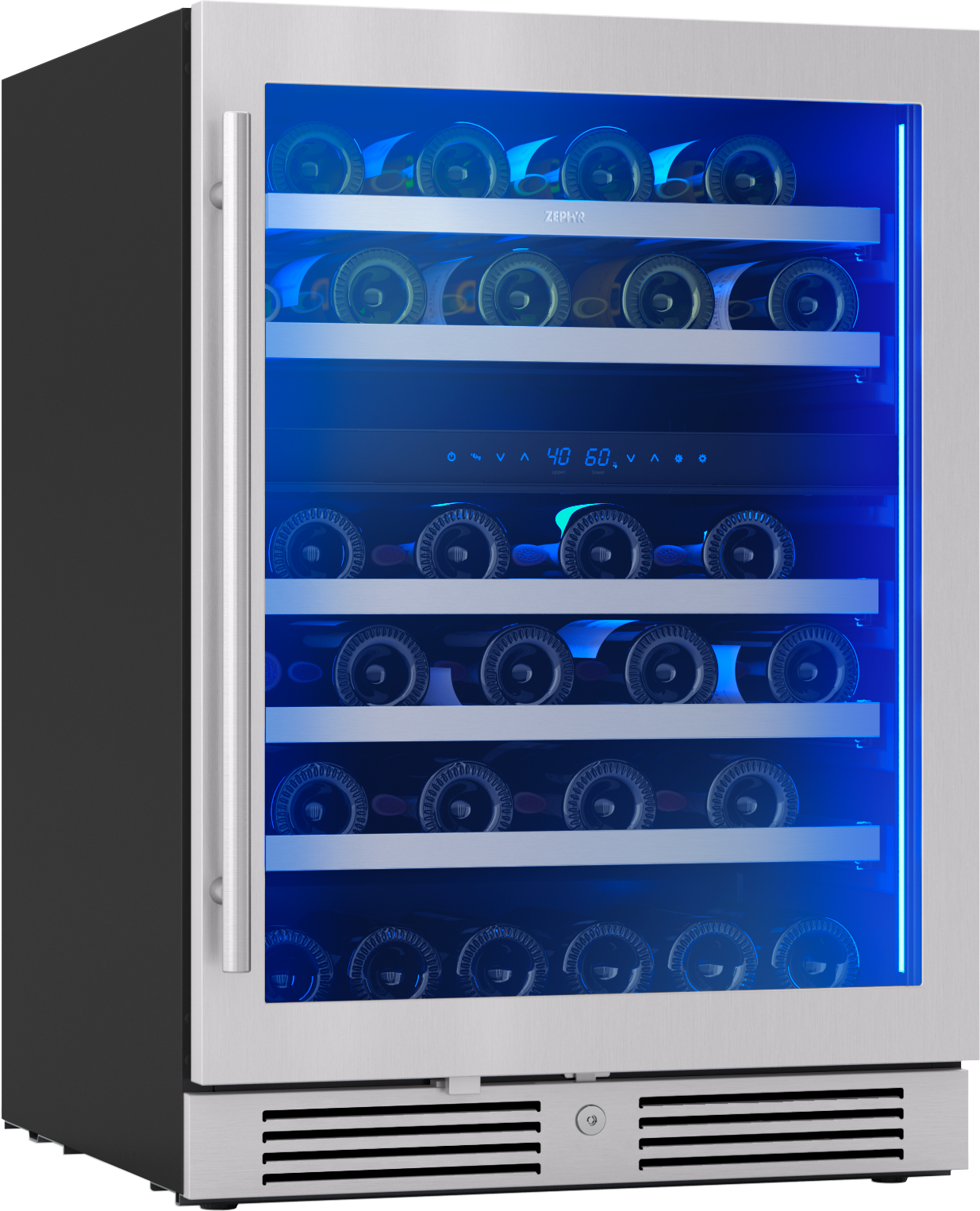 Zephyr PRW24C02CG Stainless Steel W/ Glass Door