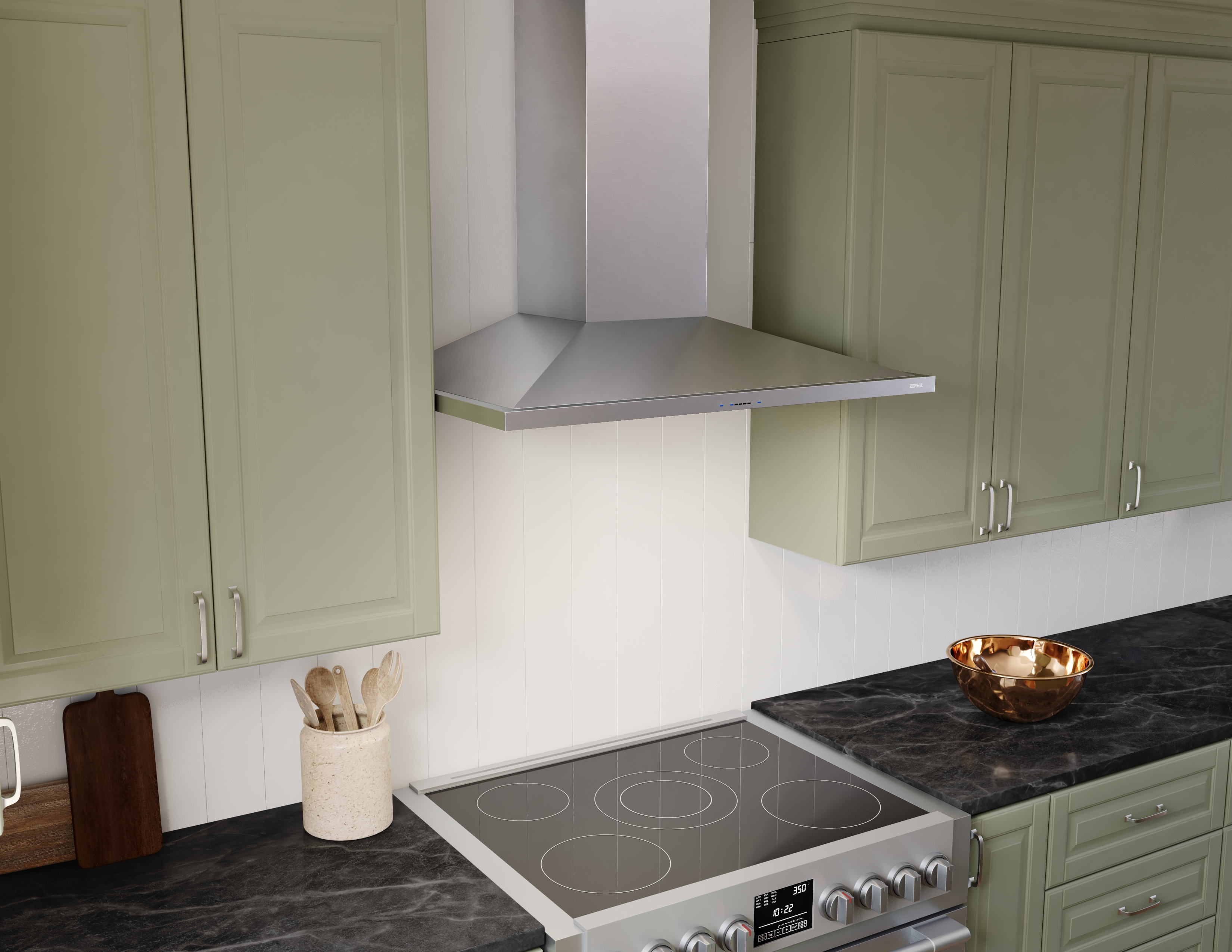 Zephyr ZANE24DS Anzio Wall Mount Range Hood Stainless Steel