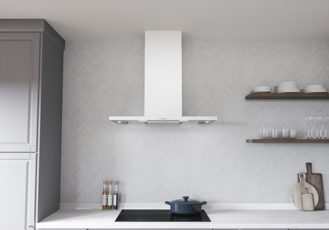 Zephyr ZMOE30BS 30 Inch Wall Mount Convertible Range Hood with Gla...