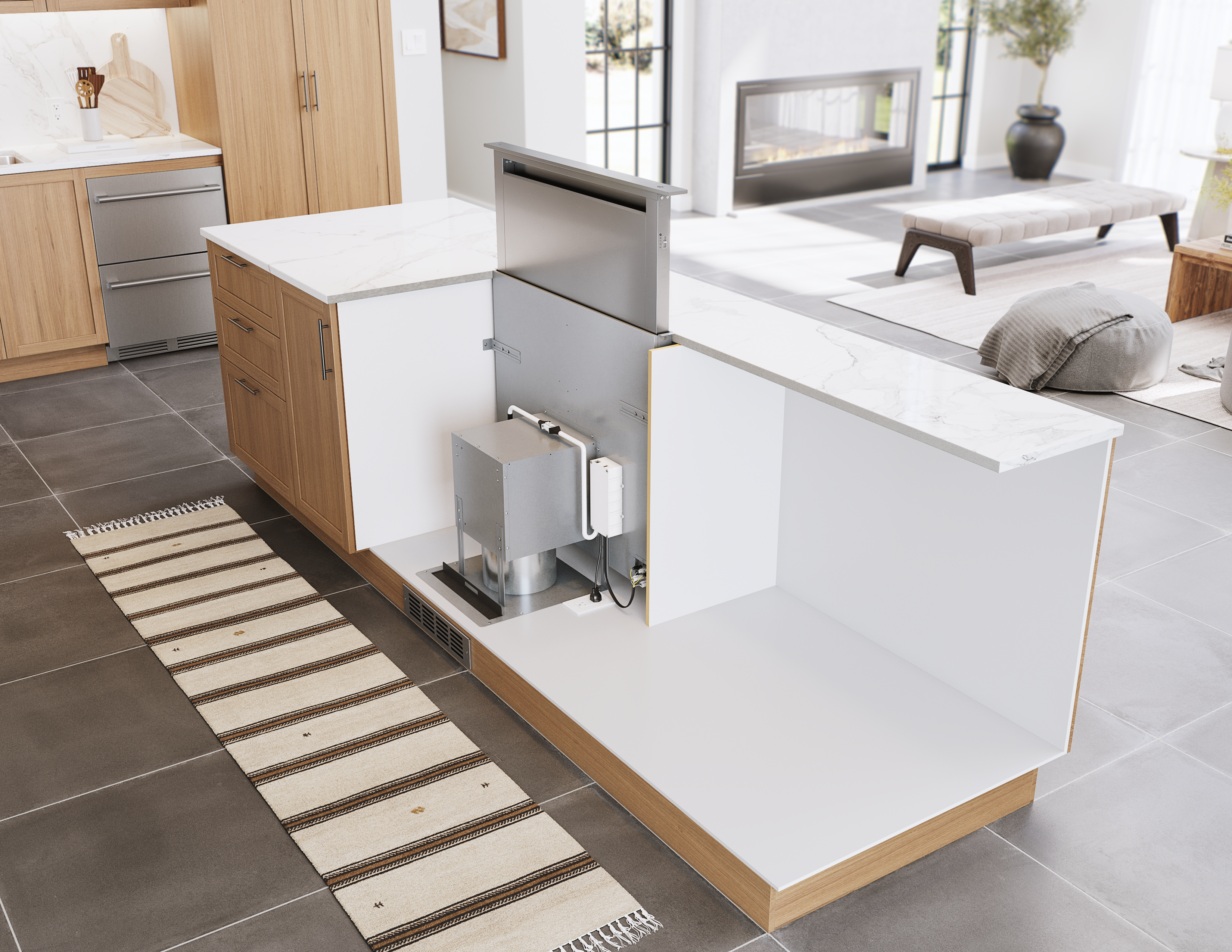 Zephyr ZTVE36AS Treviso Downdraft Stainless Steel | Plesser's