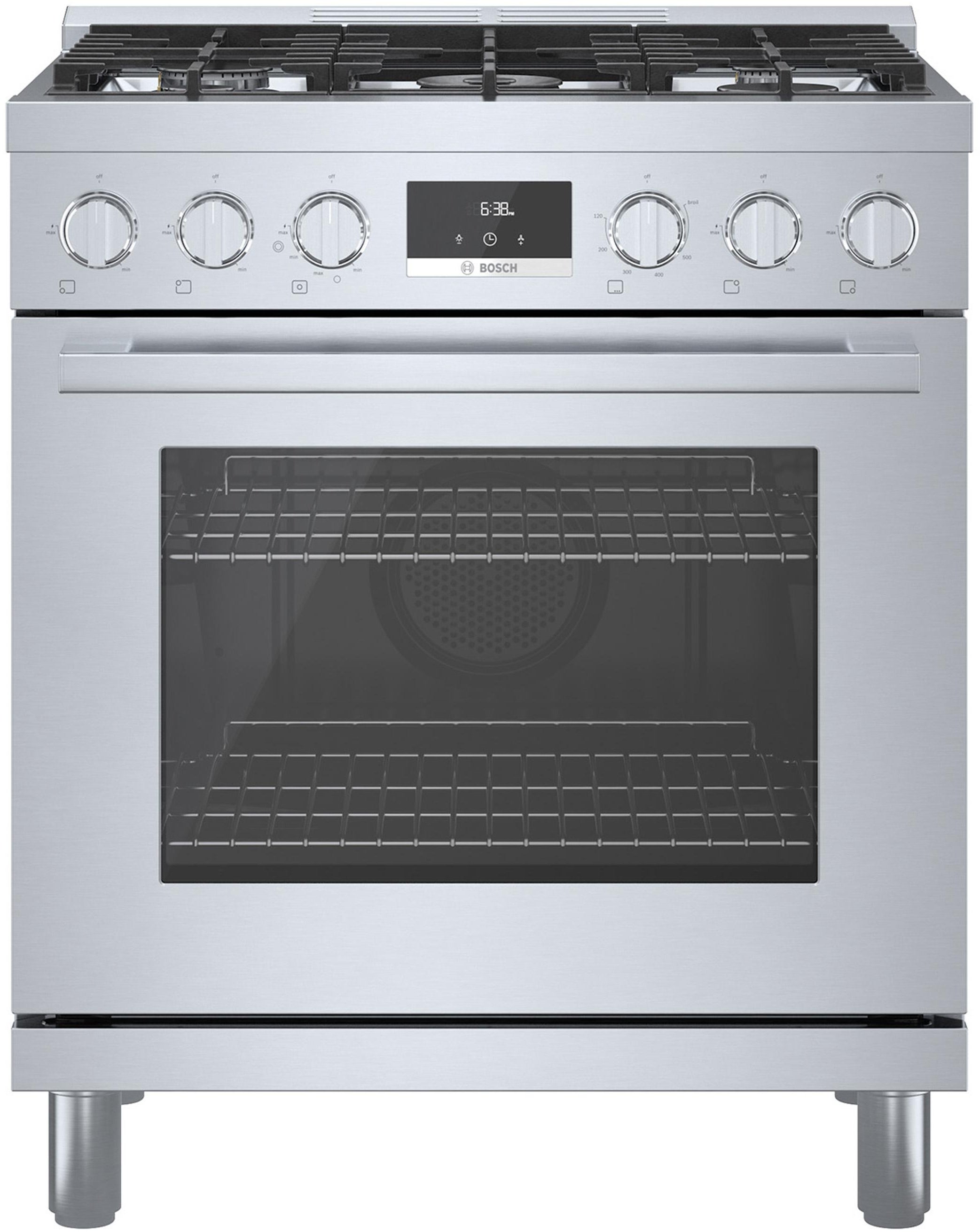 Bosch HGS8055UC 30 Inch Freestanding All Gas Range Stainless Steel