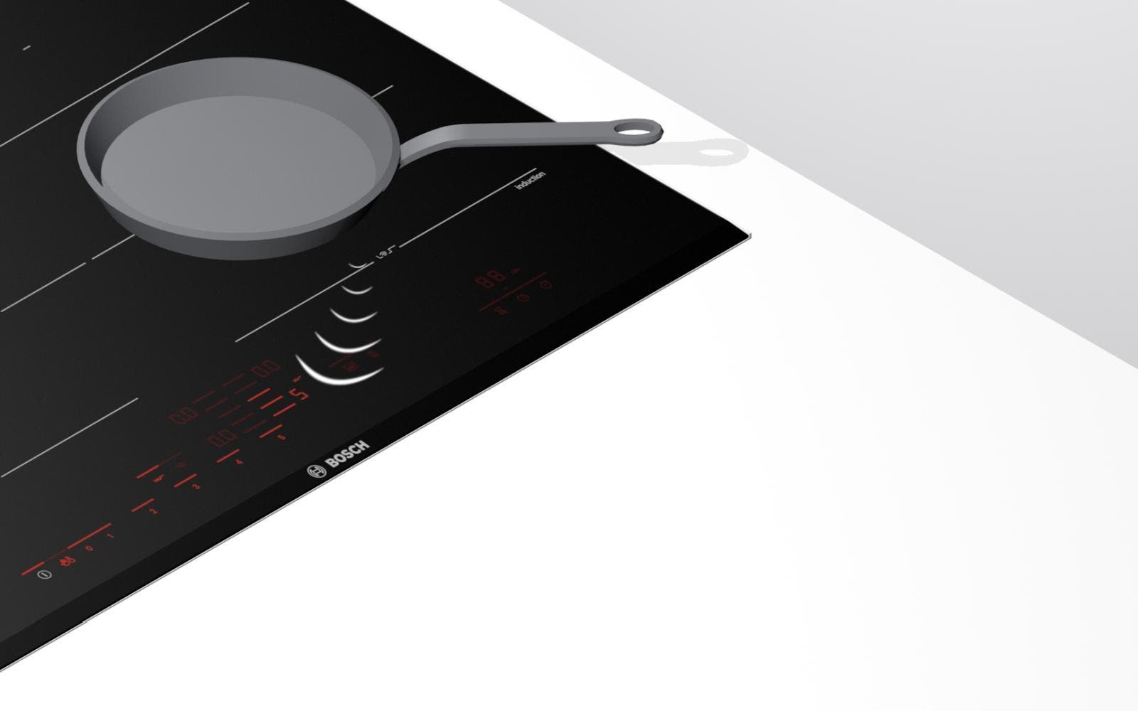 Bosch NIT8660UC Black, Frameless