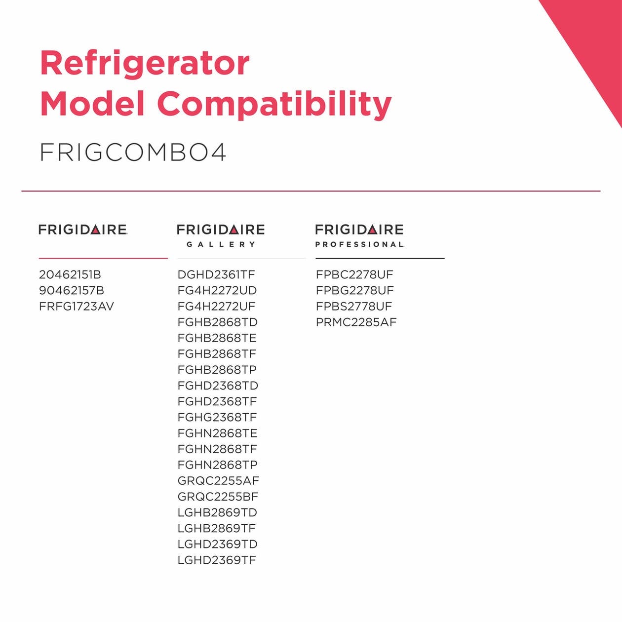 Frigidaire FRIGCOMBO4 White