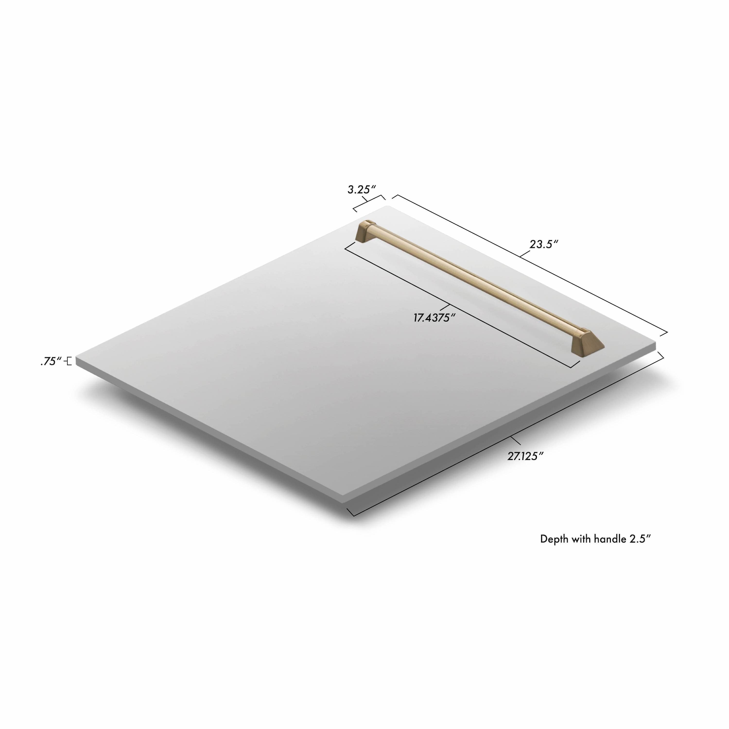 Zline DPVZSN24CB Fingerprint Resistant Stainless Steel With Champag...