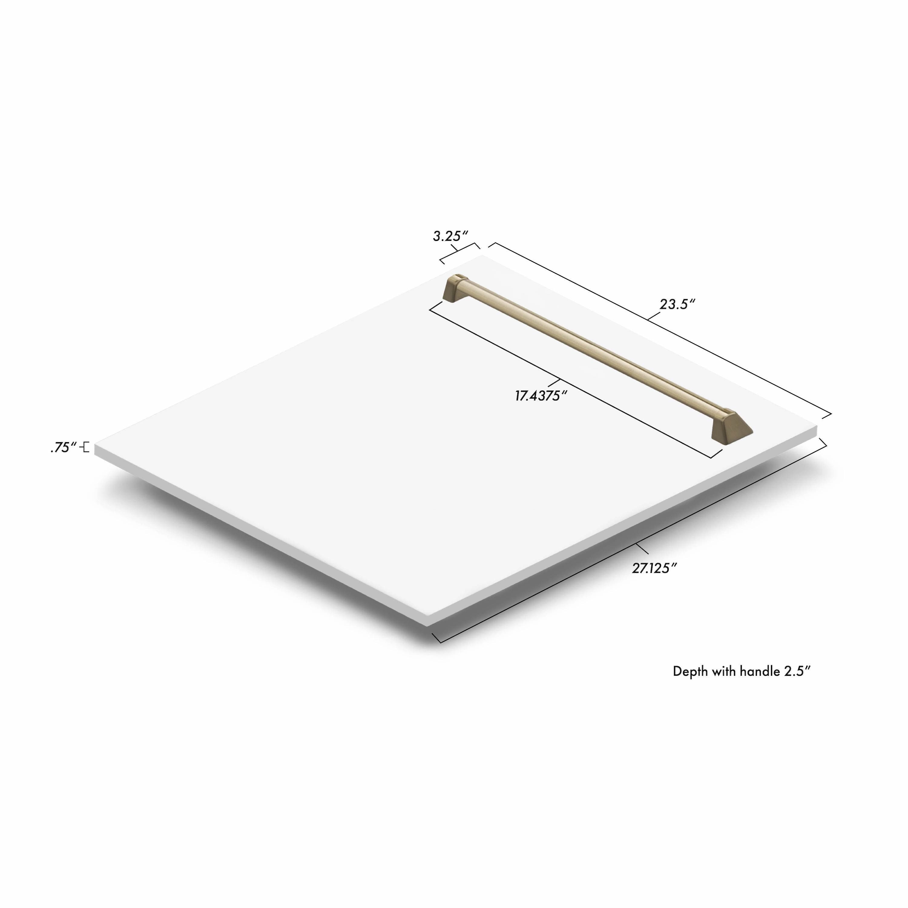 Zline DPVZSN24CB Fingerprint Resistant Stainless Steel With Champag...