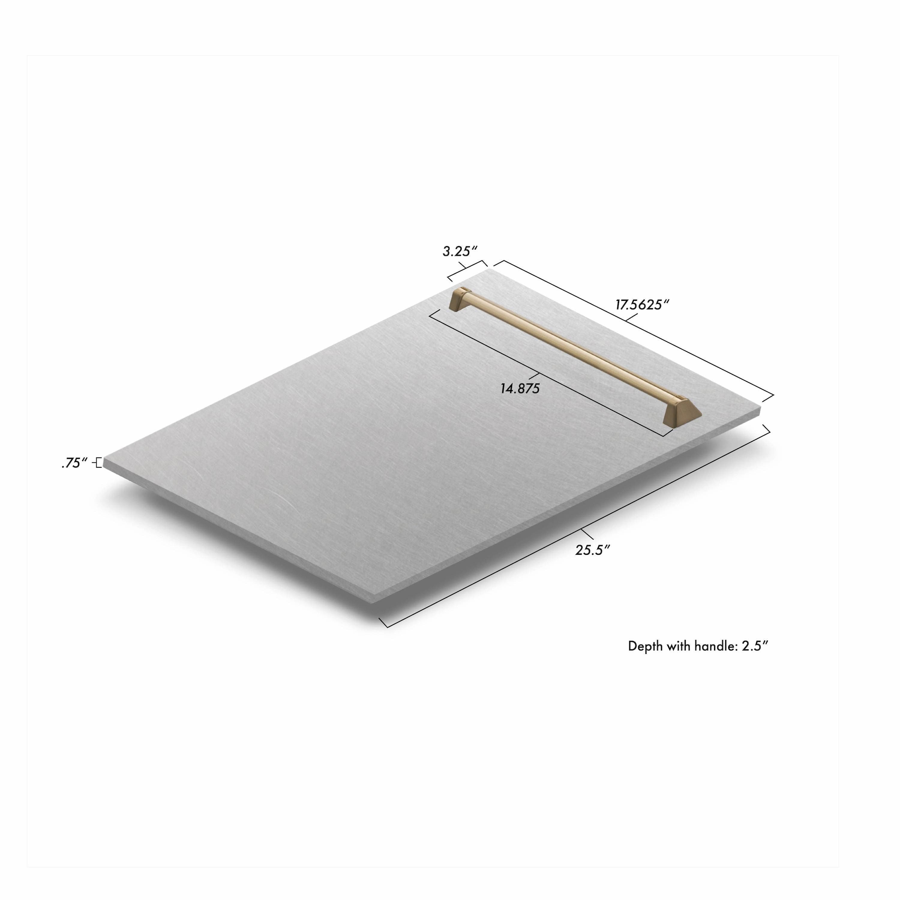 Zline DPVZSN18CB Fingerprint Resistant Stainless Steel With Champag...