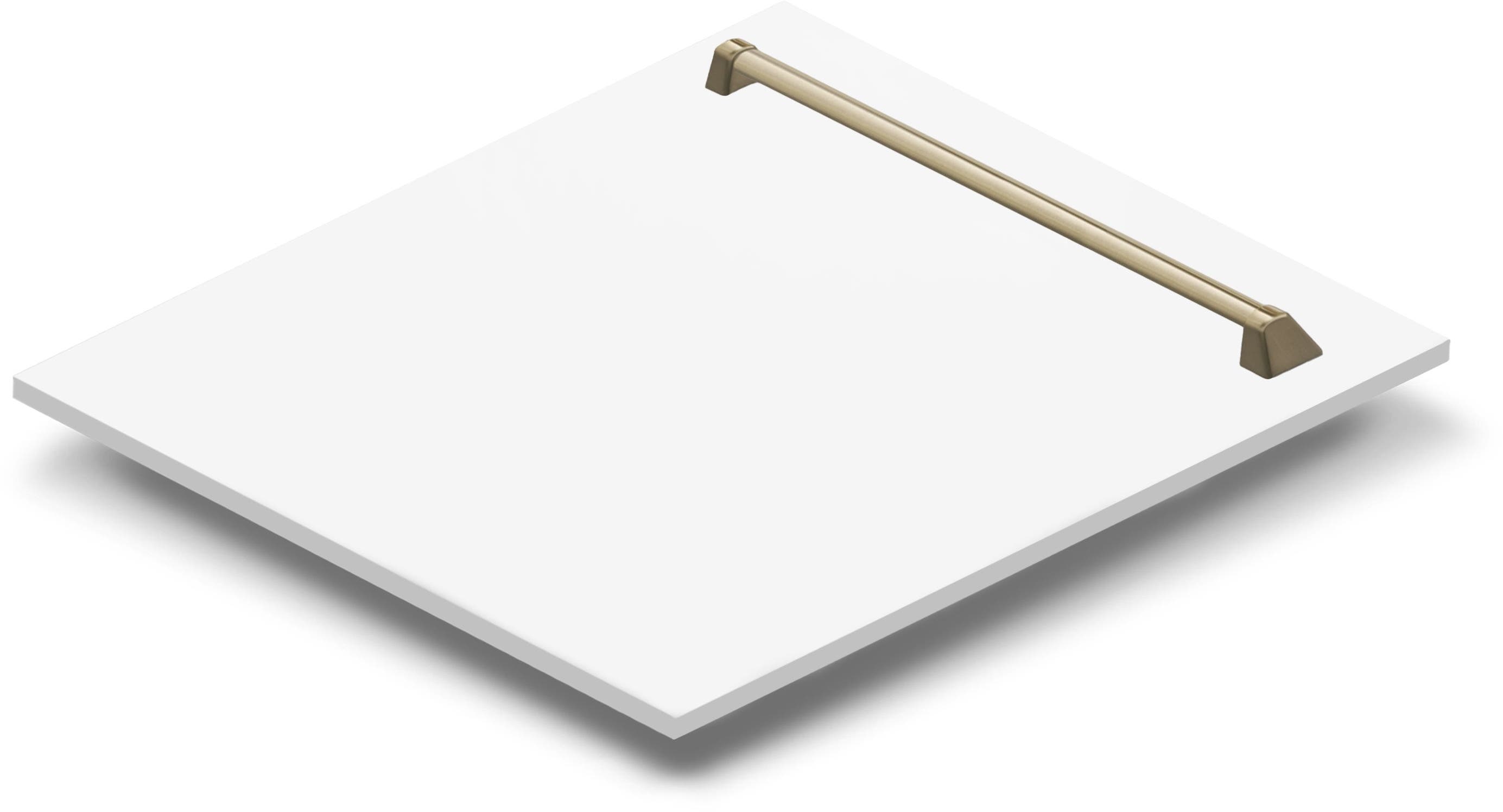 Zline DPMTZWM24MB White Matte With Matte Black Handle