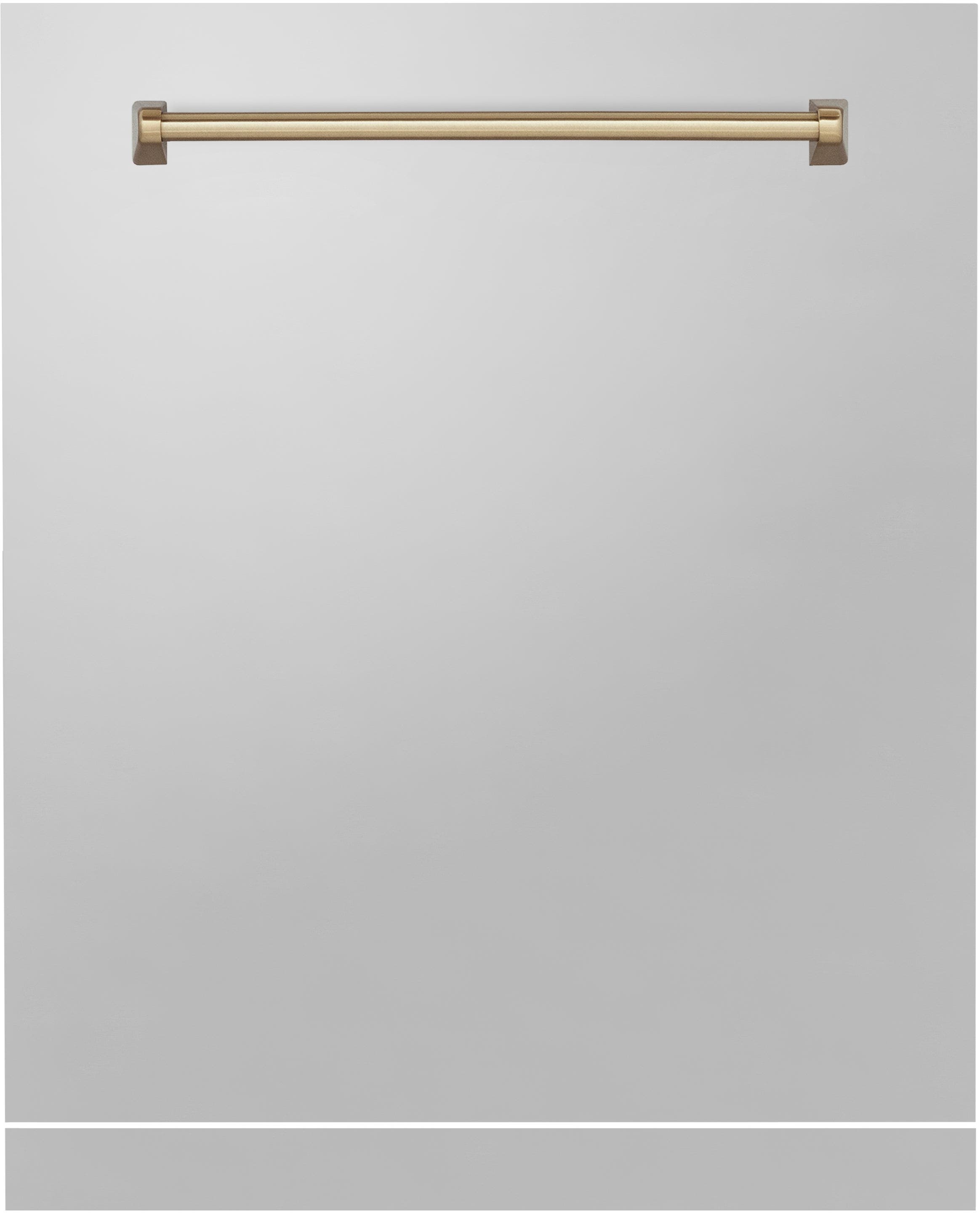 Zline DPMTZWM24CB White Matte With Champagne Bronze Handle
