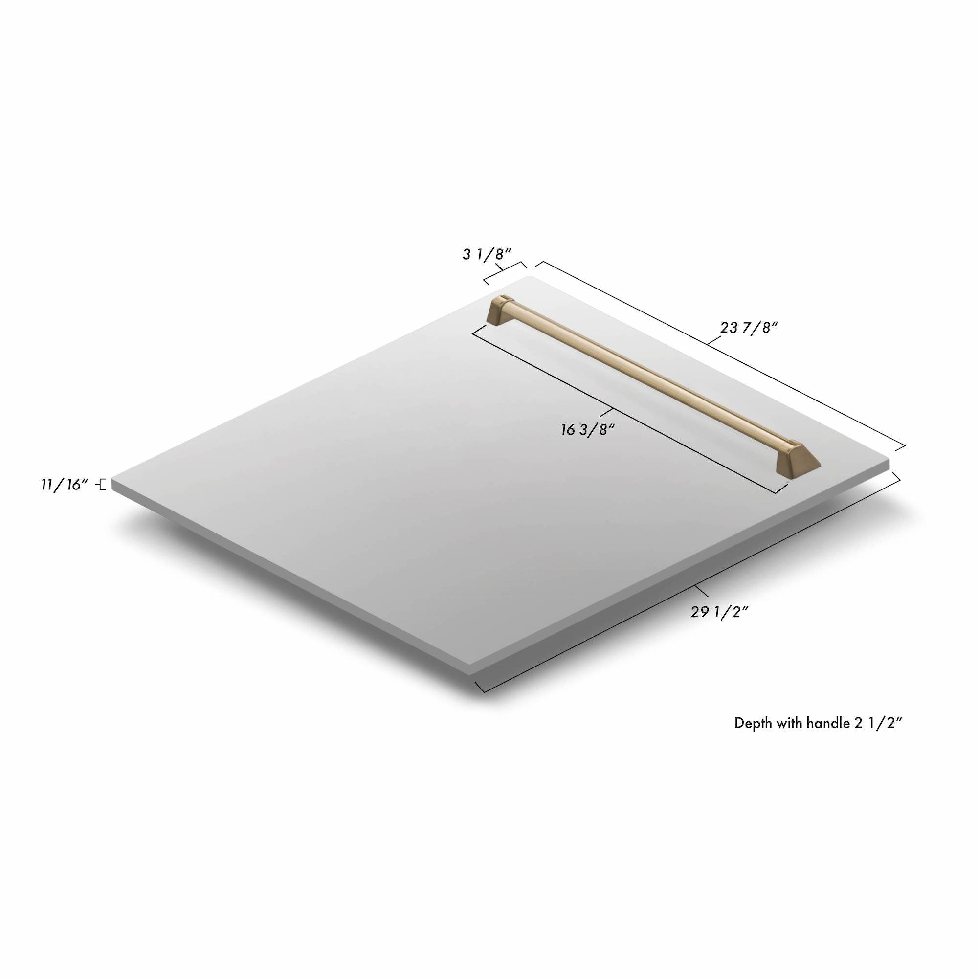 Zline DPMTZSN24CB Fingerprint Resistant Stainless Steel With Champag...